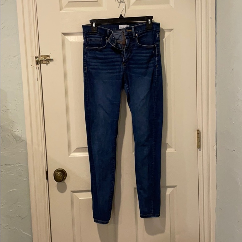 Loft High Rise Skinny Jean Medium Wash